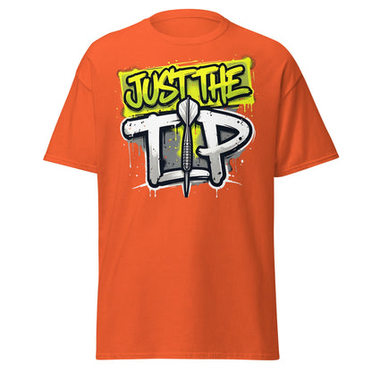 Just The Tip Dart T-Shirt - Funny Graffiti Darting Tee - Orange - T-Shirts Online