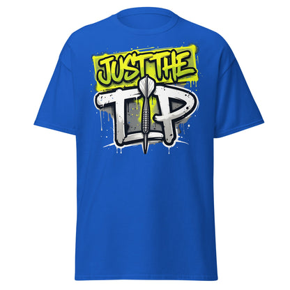 Just The Tip Dart T-Shirt - Funny Graffiti Darting Tee - Royal - T-Shirts Online