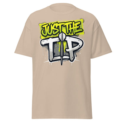 Just The Tip Dart T-Shirt - Funny Graffiti Darting Tee - Sand - T-Shirts Online