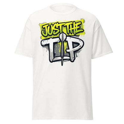 Just The Tip Dart T-Shirt - Funny Graffiti Darting Tee - White - T-Shirts Online