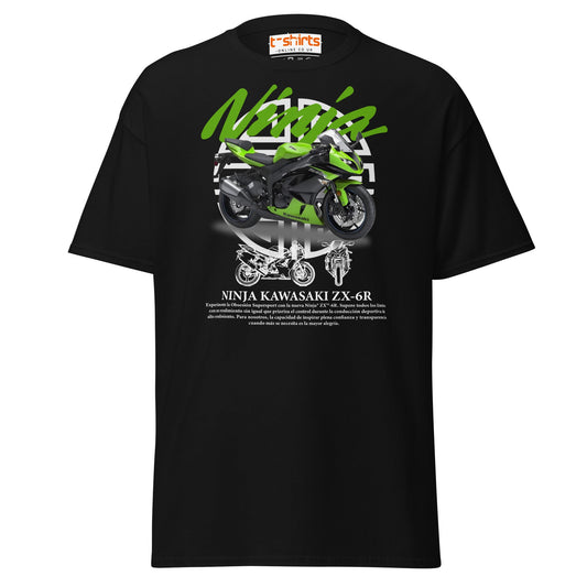Kawasaki Ninja ZX - 6R T-Shirt | Supersport Rider Tee - Black - T-Shirts Online