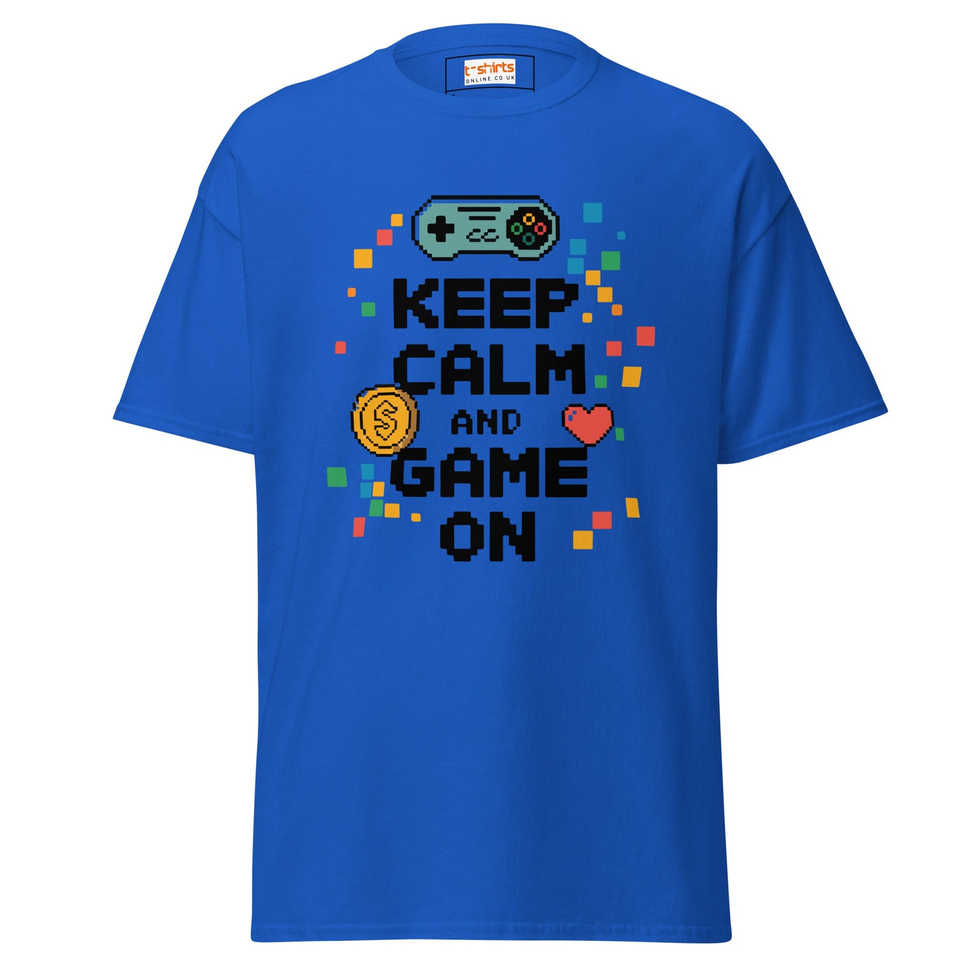 Keep Calm | Gaming T-Shirt - Royal - T-Shirts Online