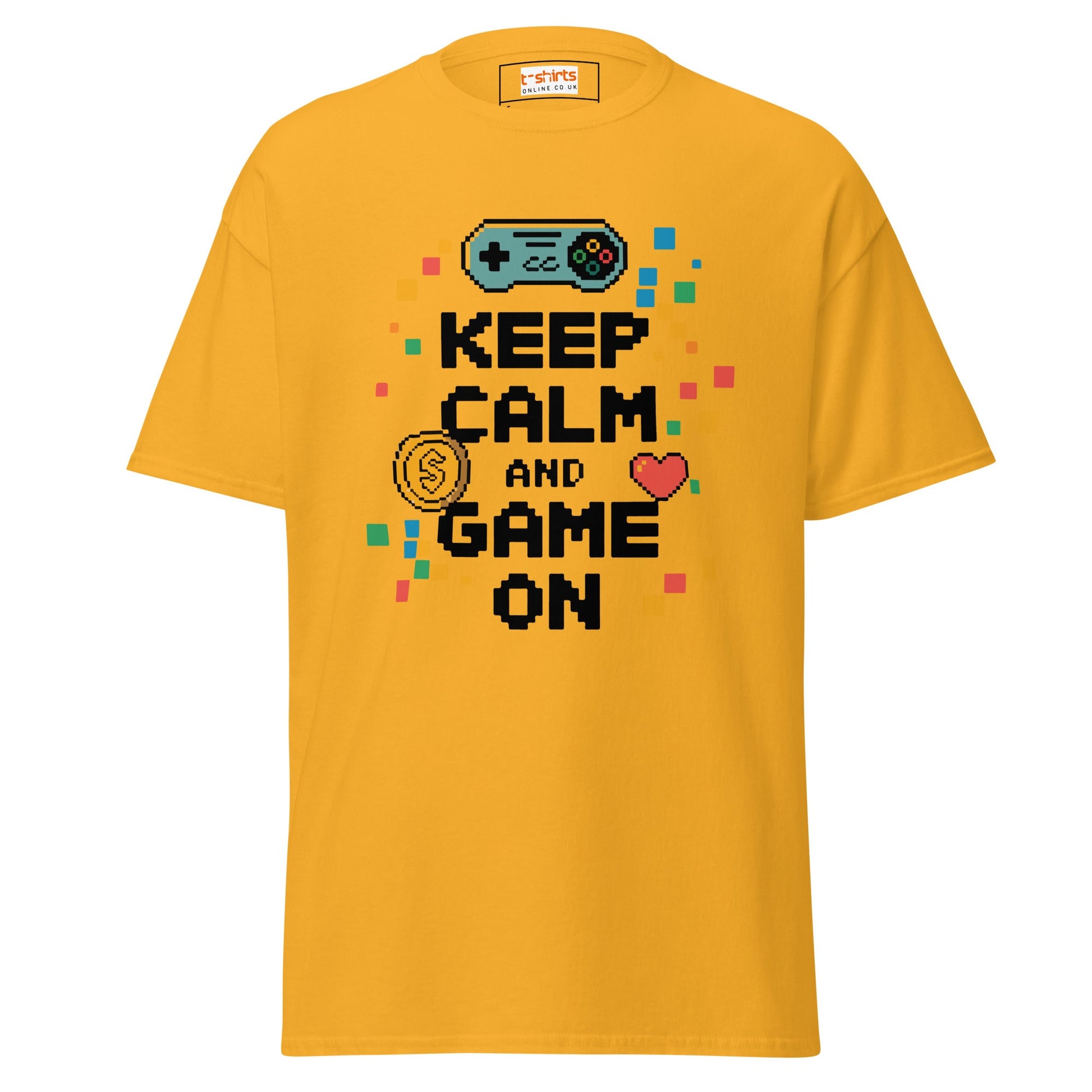 Keep Calm | Gaming T-Shirt - Gold - T-Shirts Online