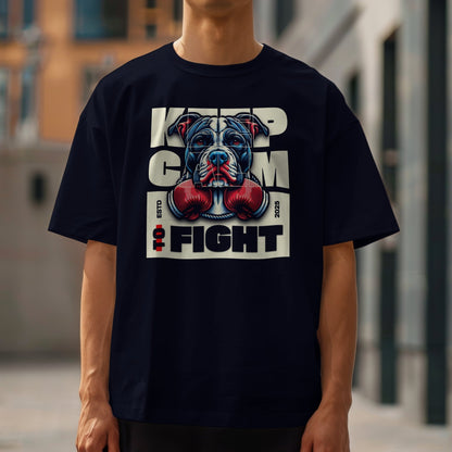 Keep Calm to Fight T-Shirt - Black - T-Shirts Online
