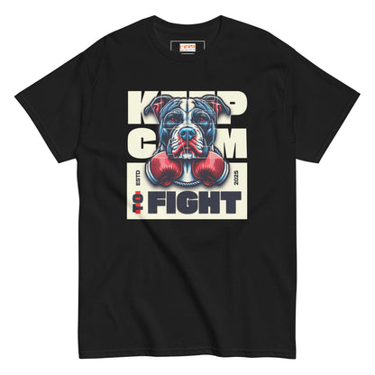 Keep Calm to Fight T-Shirt - Black - T-Shirts Online