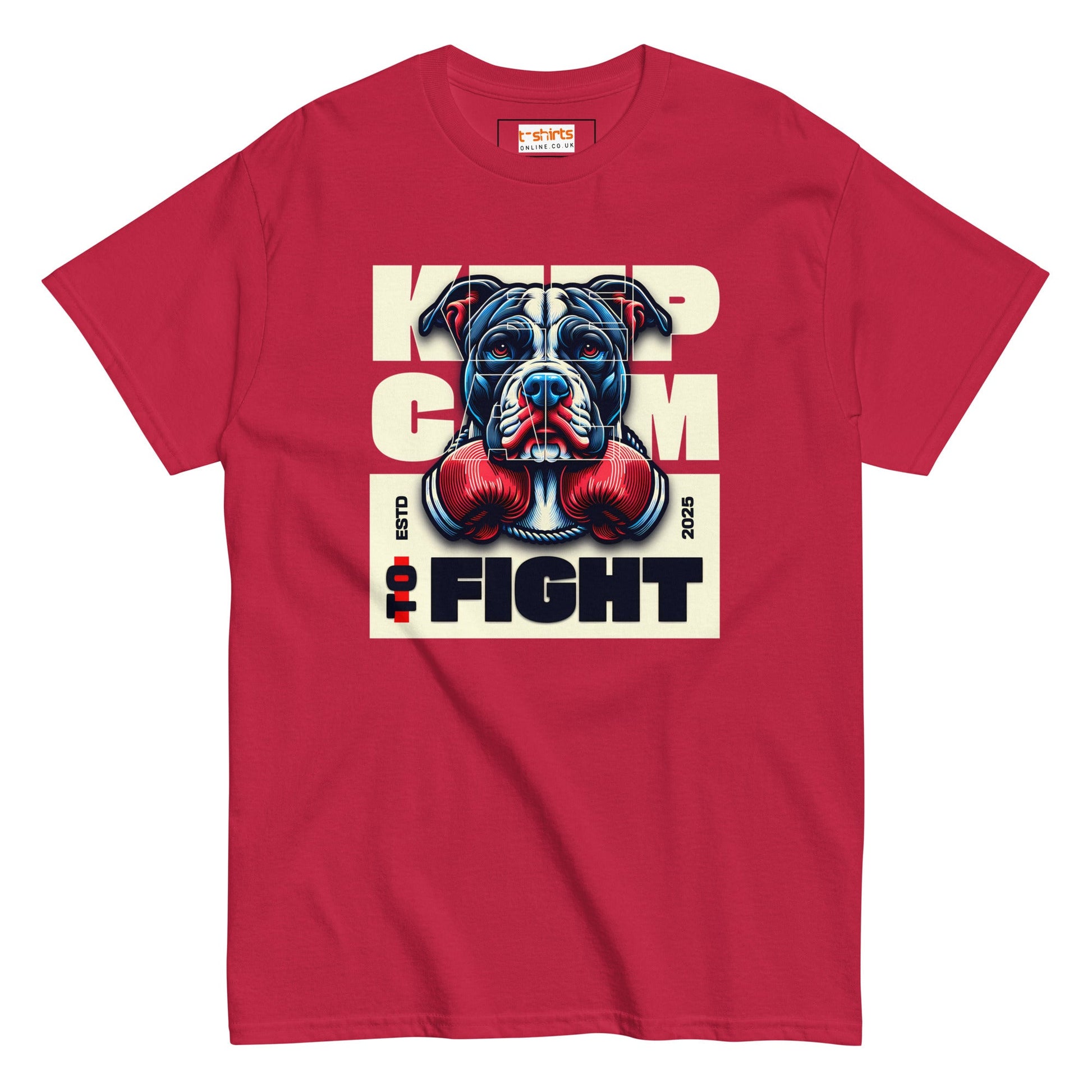 Keep Calm to Fight T-Shirt - Cardinal - T-Shirts Online