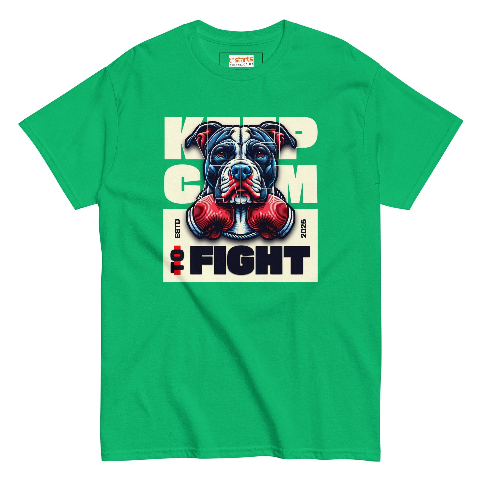 Keep Calm to Fight T-Shirt - Irish Green - T-Shirts Online