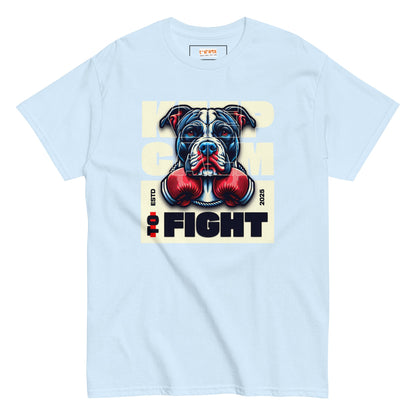 Keep Calm to Fight T-Shirt - Light Blue - T-Shirts Online