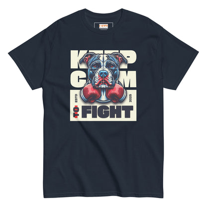 Keep Calm to Fight T-Shirt - Navy - T-Shirts Online