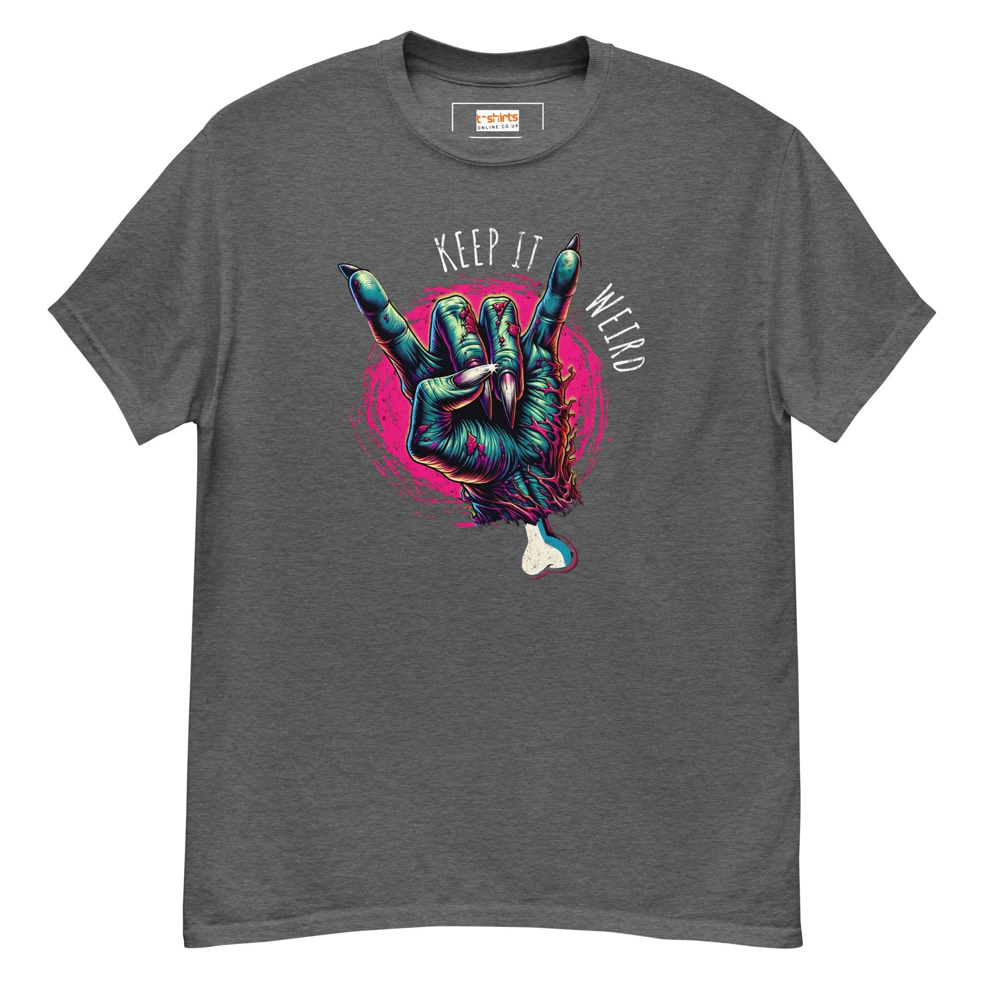 Keep it Weird T-Shirt | Graphic T-Shirt - Dark Heather - T-Shirts Online