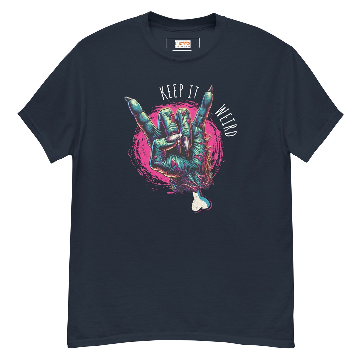 Keep it Weird T-Shirt | Graphic T-Shirt - Navy - T-Shirts Online
