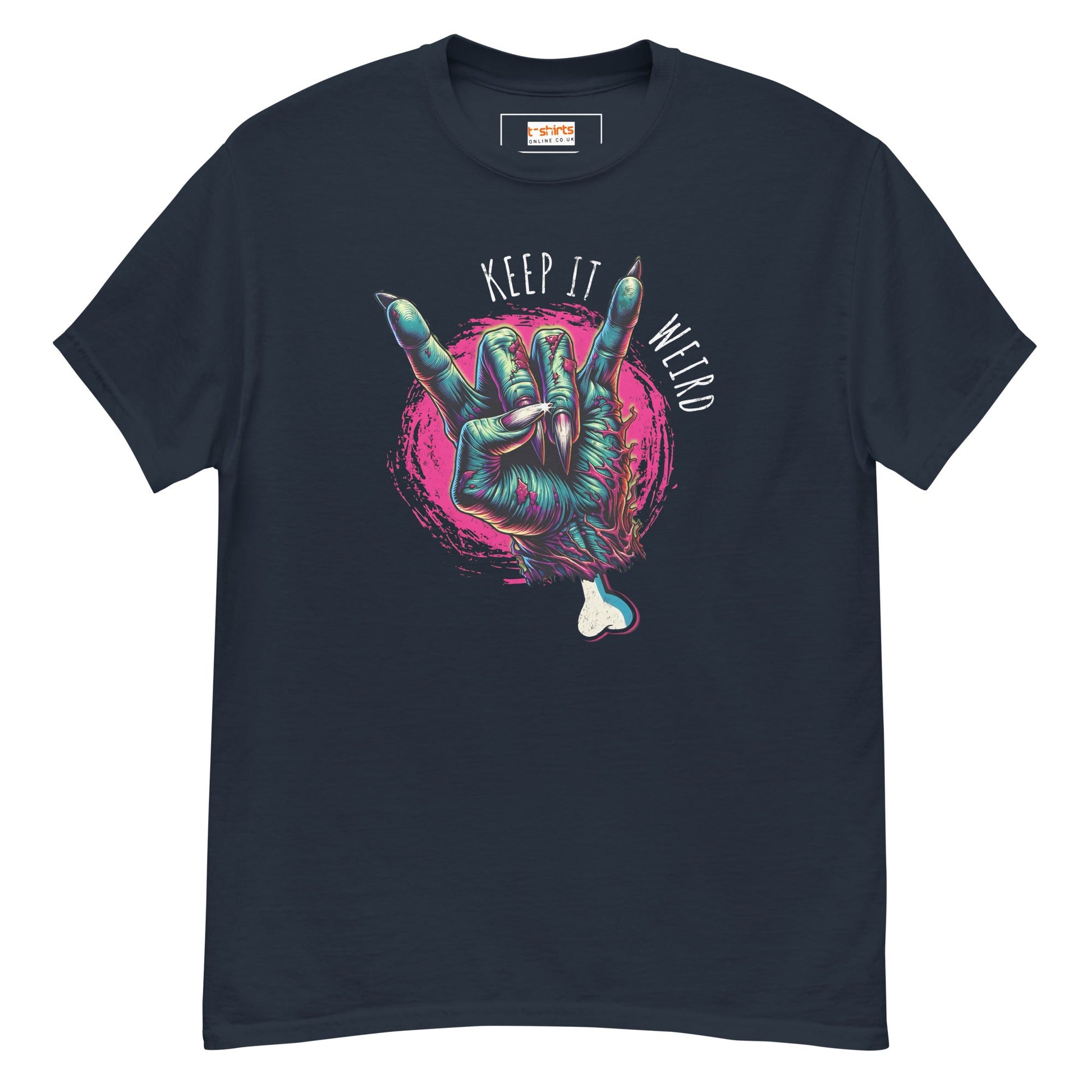 Keep it Weird T-Shirt | Graphic T-Shirt - Navy - T-Shirts Online