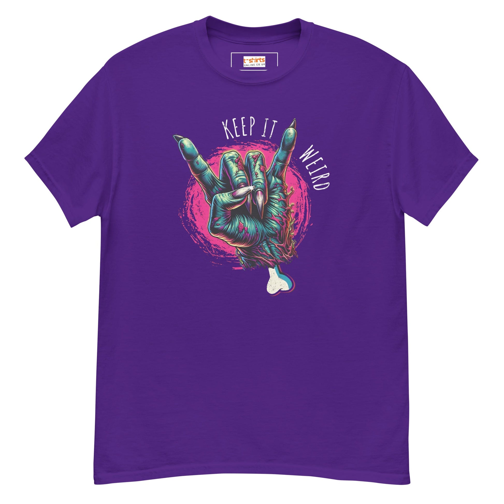 Keep it Weird T-Shirt | Graphic T-Shirt - Purple - T-Shirts Online