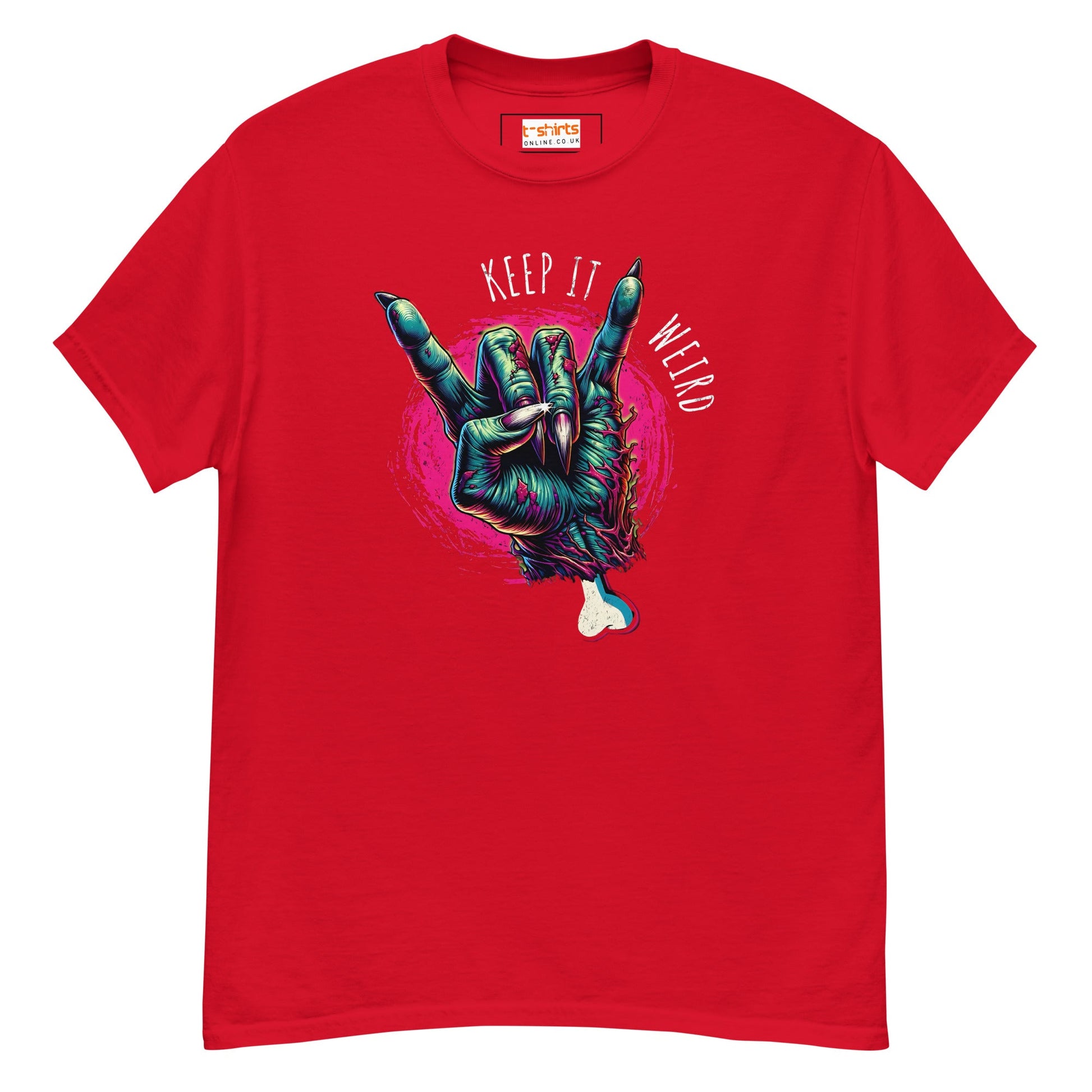 Keep it Weird T-Shirt | Graphic T-Shirt - Red - T-Shirts Online