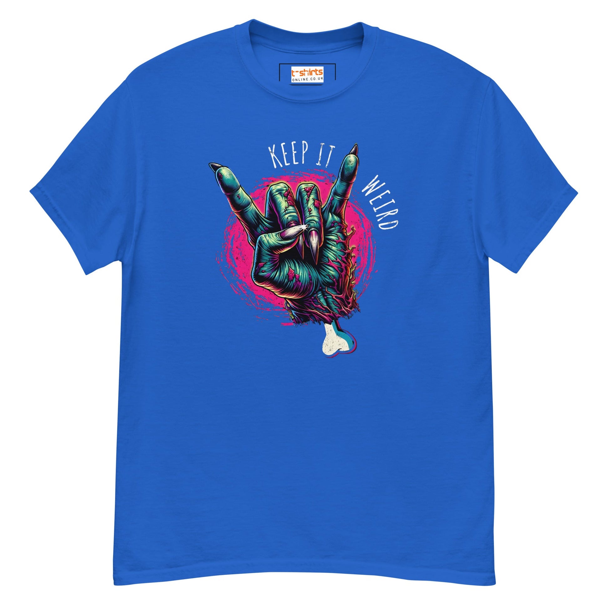 Keep it Weird T-Shirt | Graphic T-Shirt - Royal - T-Shirts Online