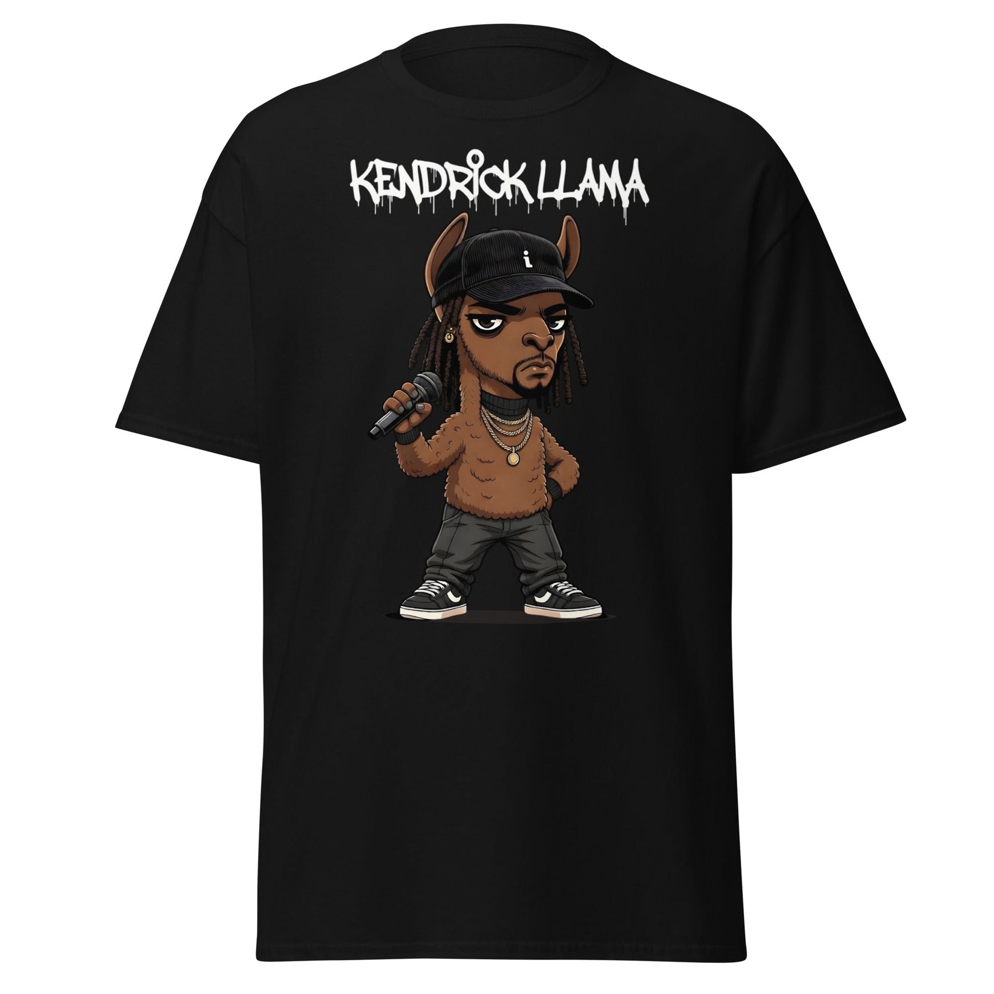 Kendrick Llama Funny Hip Hop Parody T-Shirt - Black - T-Shirts Online