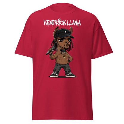 Kendrick Llama Funny Hip Hop Parody T-Shirt - Cardinal - T-Shirts Online