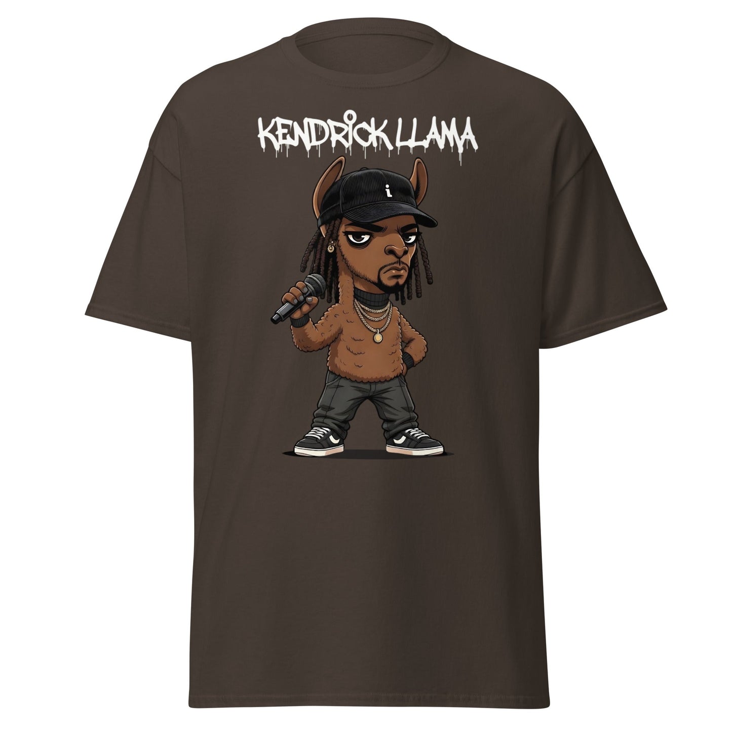 Kendrick Llama Funny Hip Hop Parody T-Shirt - Dark Chocolate - T-Shirts Online