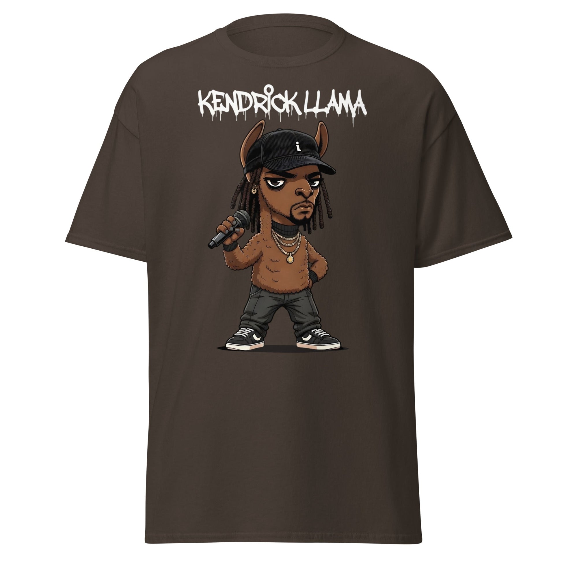 Kendrick Llama Funny Hip Hop Parody T-Shirt - Dark Chocolate - T-Shirts Online