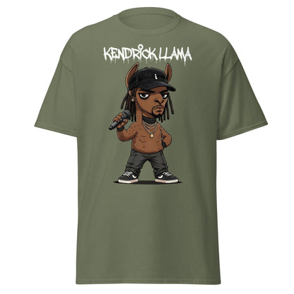 Kendrick Llama Funny Hip Hop Parody T-Shirt - Military Green - T-Shirts Online