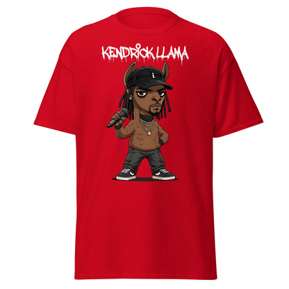 Kendrick Llama Funny Hip Hop Parody T-Shirt - Red - T-Shirts Online
