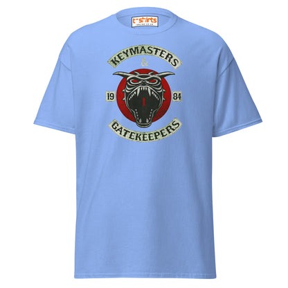 Keymasters & Gatekeepers T-Shirt | Retro 1984 Tee - Carolina Blue - T-Shirts Online