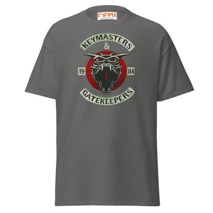 Keymasters & Gatekeepers T-Shirt | Retro 1984 Tee - Charcoal - T-Shirts Online
