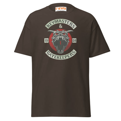 Keymasters & Gatekeepers T-Shirt | Retro 1984 Tee - Dark Chocolate - T-Shirts Online