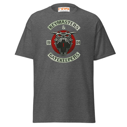 Keymasters & Gatekeepers T-Shirt | Retro 1984 Tee - Dark Heather - T-Shirts Online