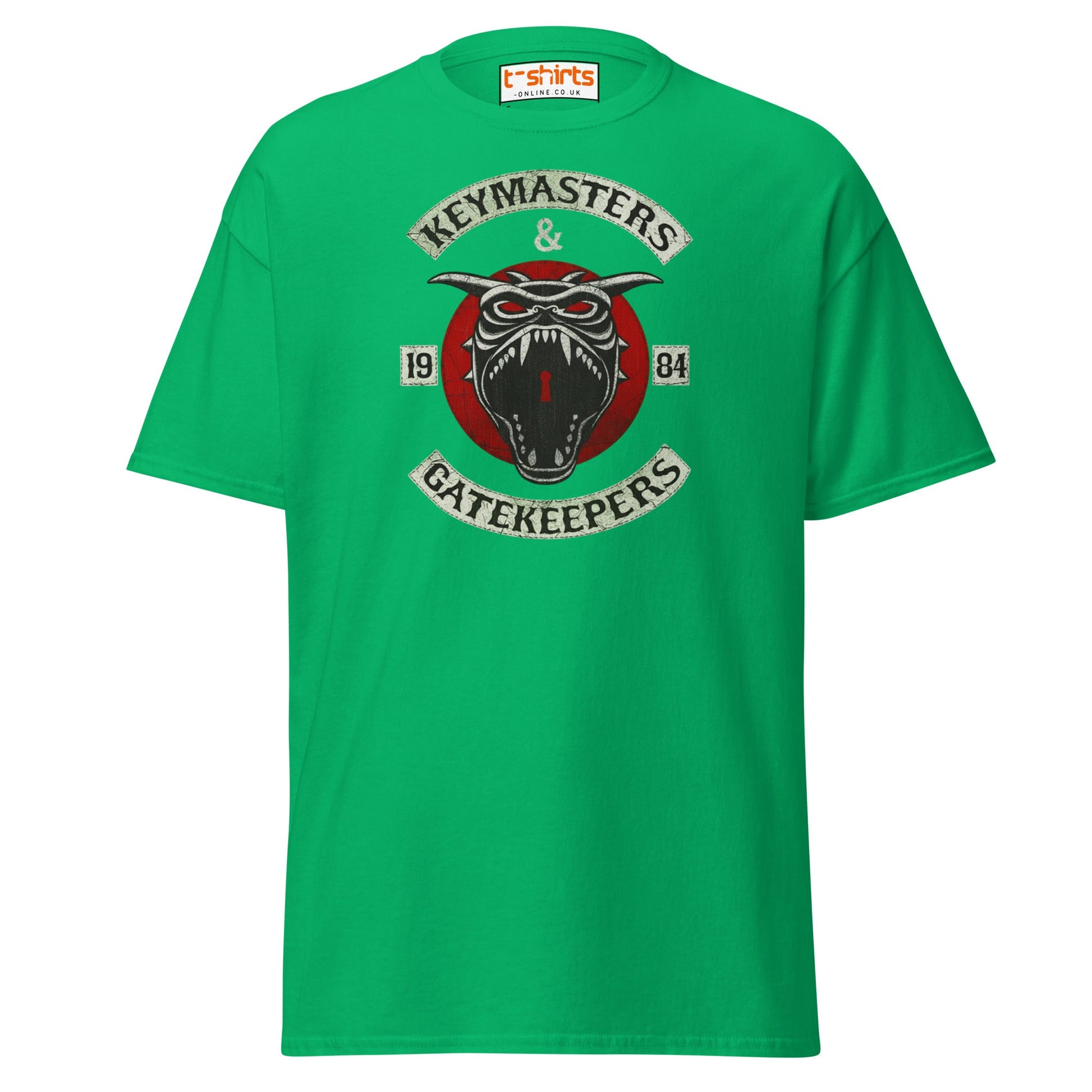 Keymasters & Gatekeepers T-Shirt | Retro 1984 Tee - Irish Green - T-Shirts Online