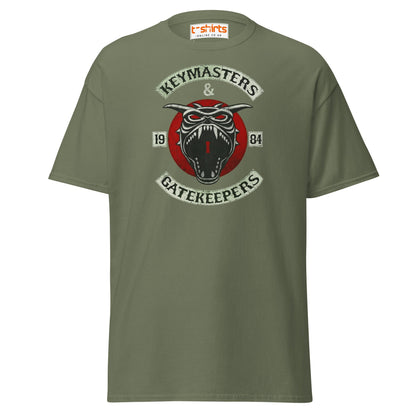 Keymasters & Gatekeepers T-Shirt | Retro 1984 Tee - Military Green - T-Shirts Online