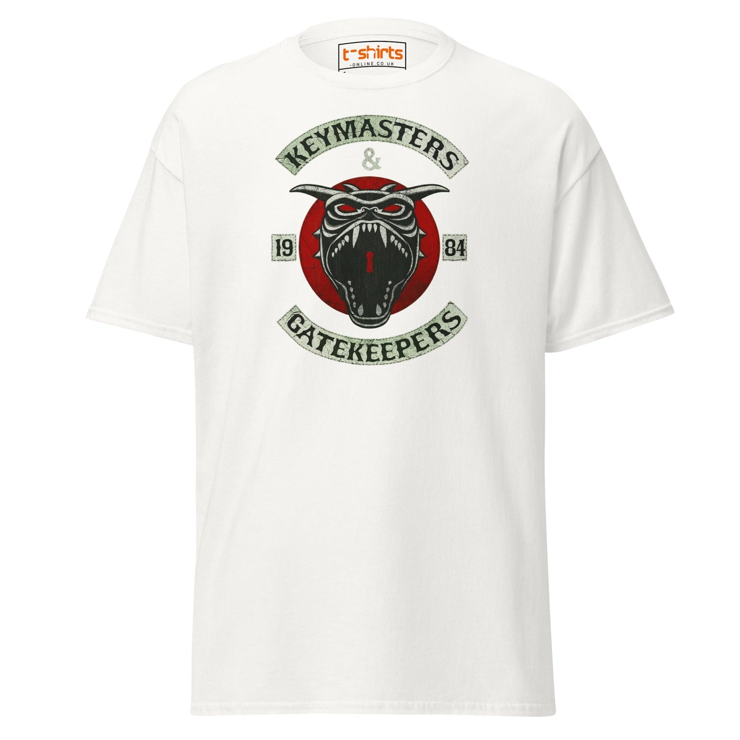 Keymasters & Gatekeepers T-Shirt | Retro 1984 Tee - White - T-Shirts Online