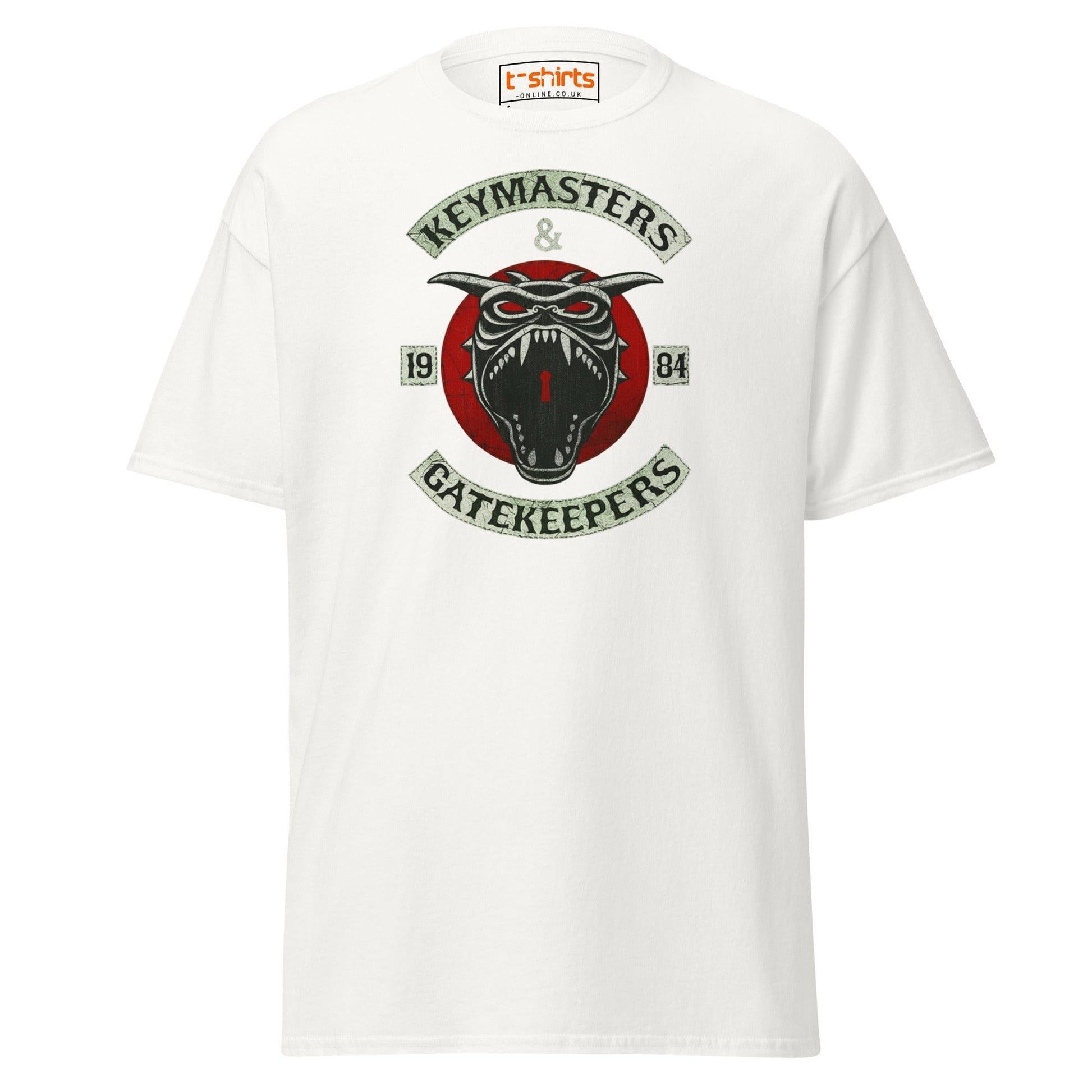 Keymasters & Gatekeepers T-Shirt | Retro 1984 Tee - White - T-Shirts Online