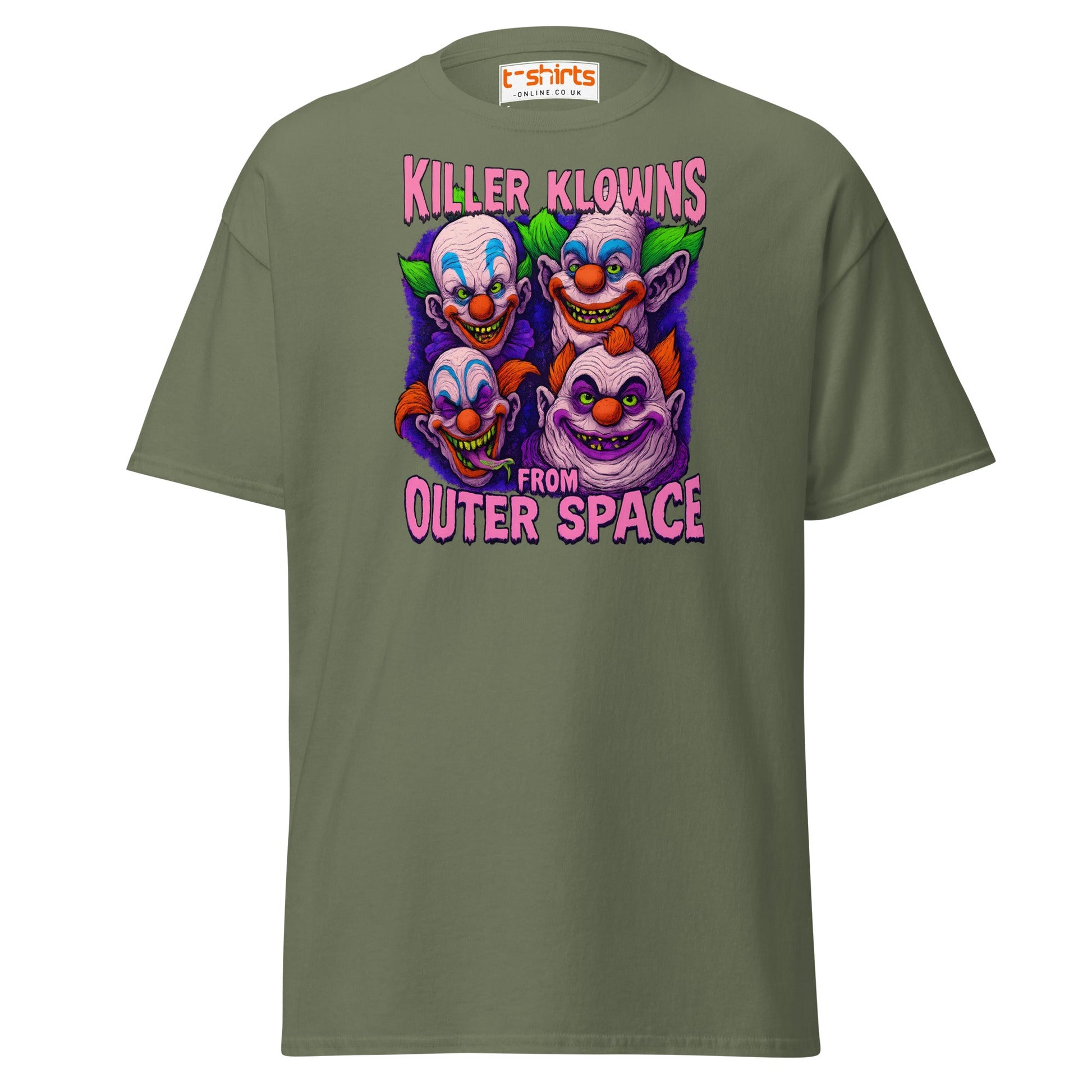 Killer Klowns from Outer Space Tee - Military Green - T-Shirts Online