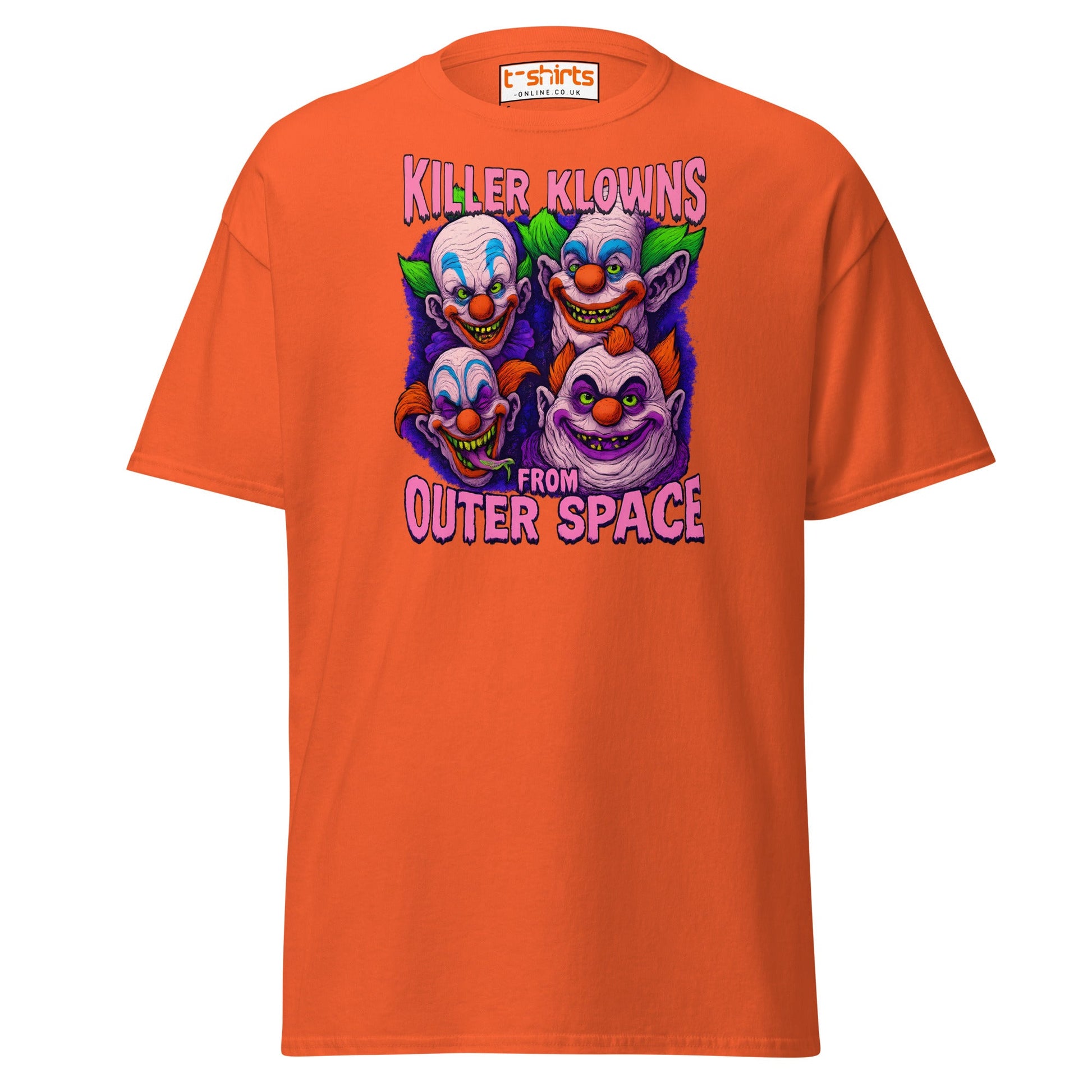 Killer Klowns from Outer Space Tee - Orange - T-Shirts Online