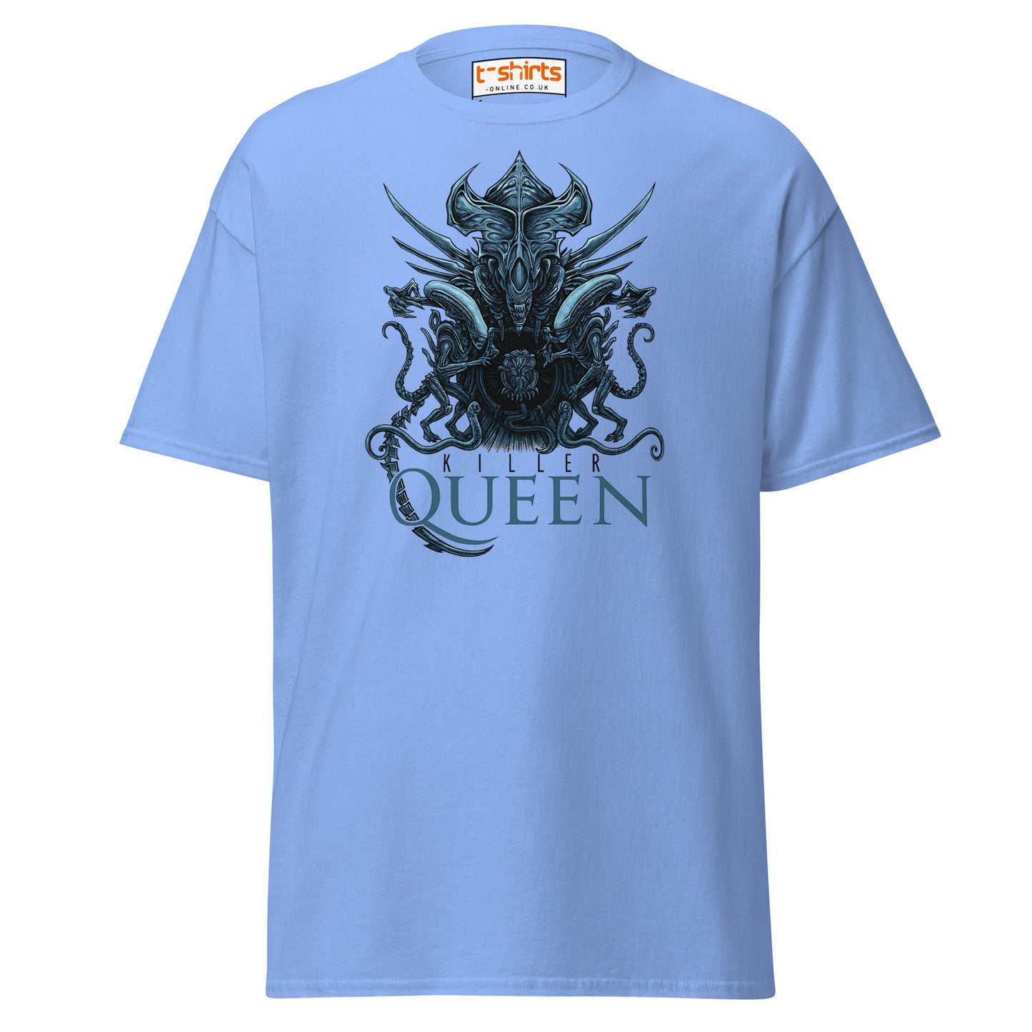 Killer Queen T-Shirt – Sci - Fi Alien Inspired Tee - Carolina Blue - T-Shirts Online