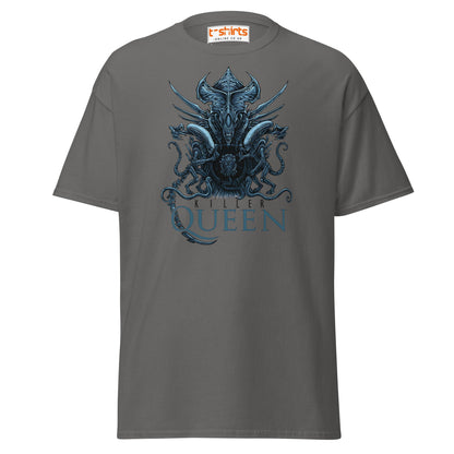 Killer Queen T-Shirt – Sci - Fi Alien Inspired Tee - Charcoal - T-Shirts Online