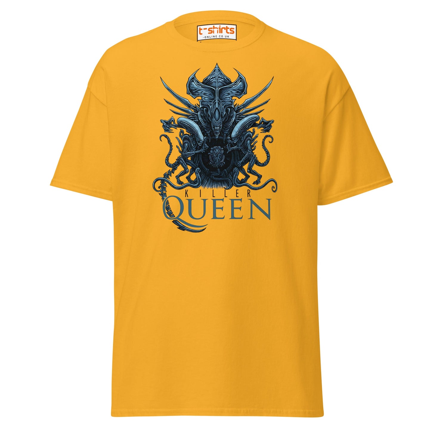 Killer Queen T-Shirt – Sci - Fi Alien Inspired Tee - Gold - T-Shirts Online