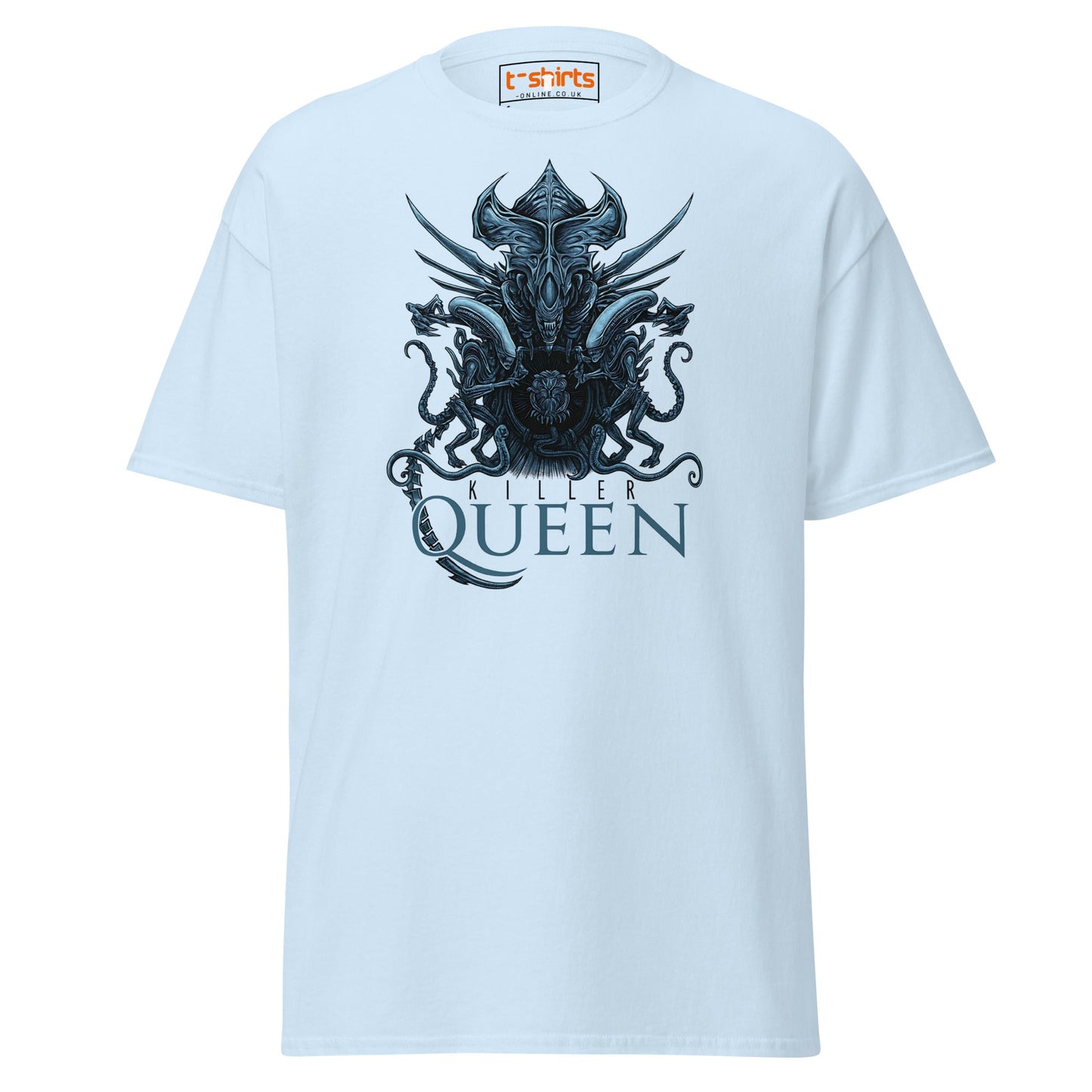Killer Queen T-Shirt – Sci - Fi Alien Inspired Tee - Light Blue - T-Shirts Online
