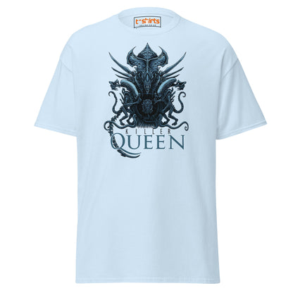 Killer Queen T-Shirt – Sci - Fi Alien Inspired Tee - Light Blue - T-Shirts Online
