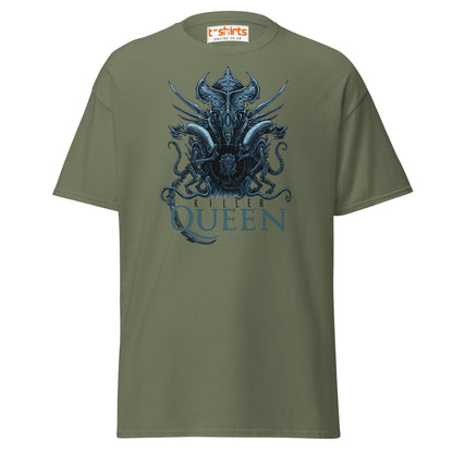 Killer Queen T-Shirt – Sci - Fi Alien Inspired Tee - Military Green - T-Shirts Online