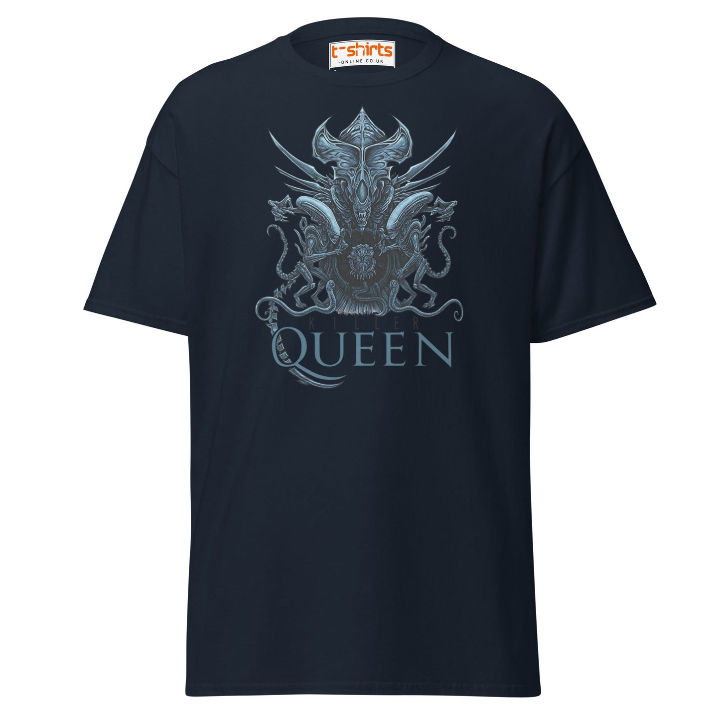 Killer Queen T-Shirt – Sci - Fi Alien Inspired Tee - Navy - T-Shirts Online