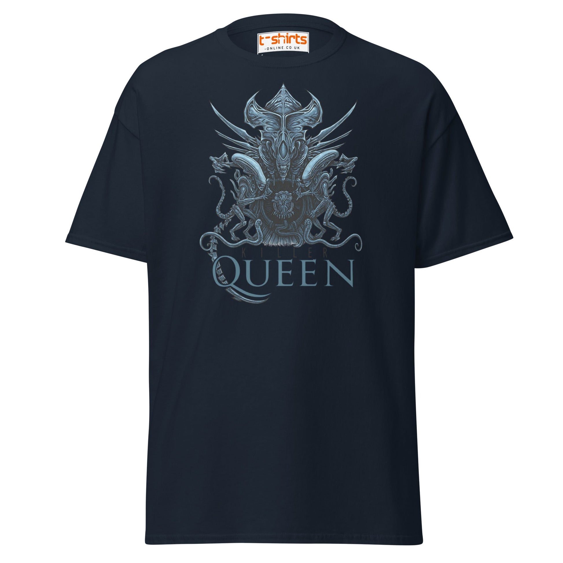 Killer Queen T-Shirt – Sci - Fi Alien Inspired Tee - Navy - T-Shirts Online