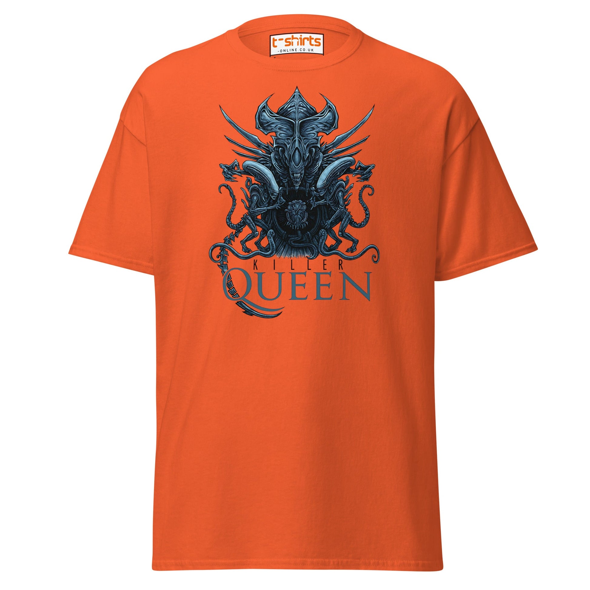 Killer Queen T-Shirt – Sci - Fi Alien Inspired Tee - Orange - T-Shirts Online