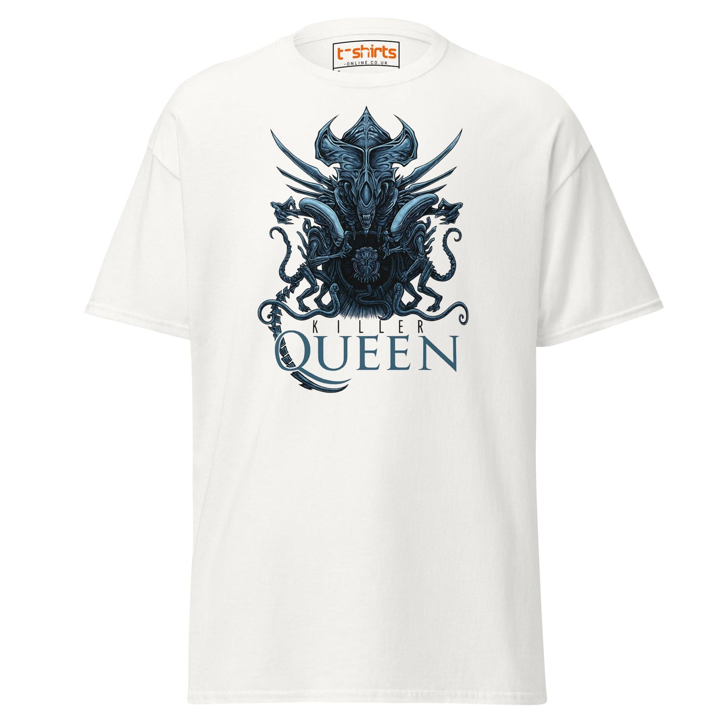 Killer Queen T-Shirt – Sci - Fi Alien Inspired Tee - White - T-Shirts Online