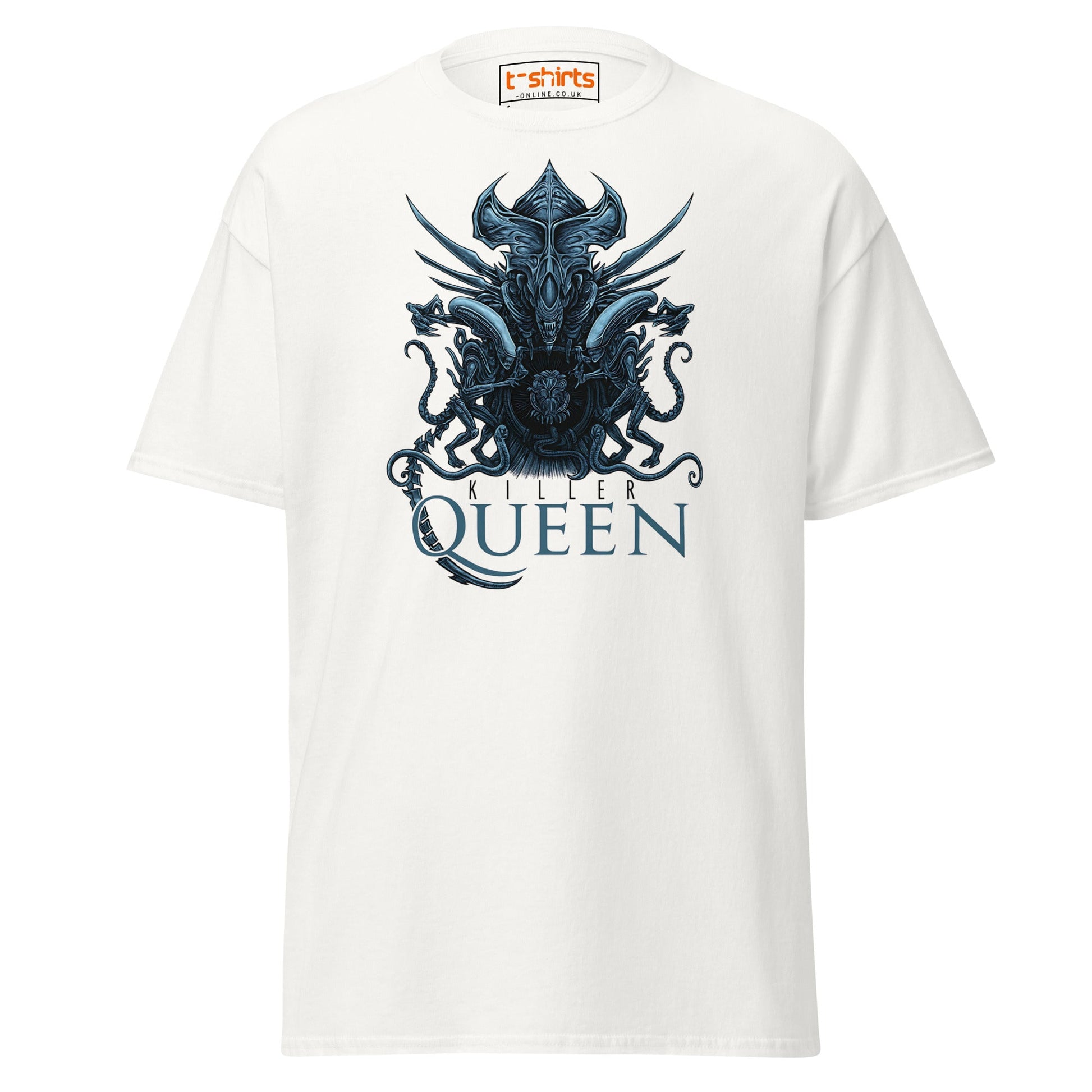 Killer Queen T-Shirt – Sci - Fi Alien Inspired Tee - White - T-Shirts Online