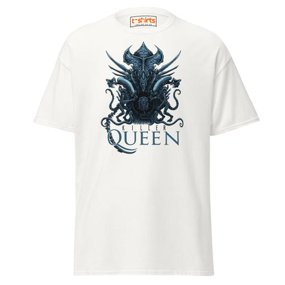 Killer Queen T-Shirt – Sci - Fi Alien Inspired Tee - White - T-Shirts Online