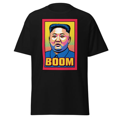 Kim Jong Un Boom Pop Art T-Shirt - Black - T-Shirts Online