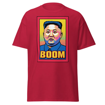 Kim Jong Un Boom Pop Art T-Shirt - Cardinal - T-Shirts Online