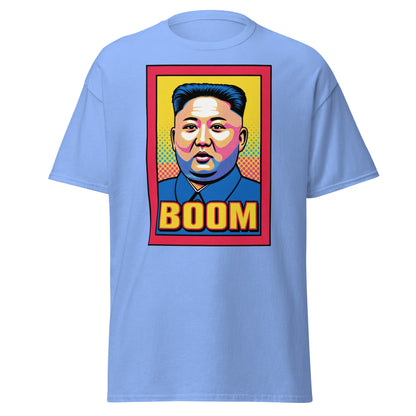 Kim Jong Un Boom Pop Art T-Shirt - Carolina Blue - T-Shirts Online